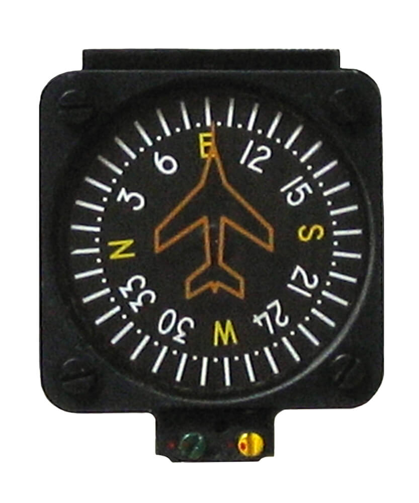 Skysports Vertical Card Compass 12V Lit North Hem