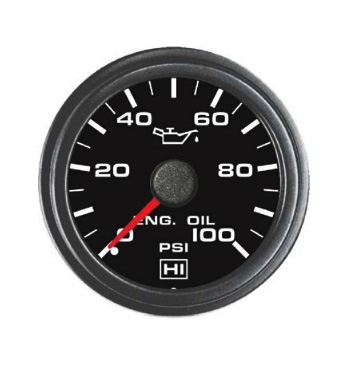 2 Oil Pressure Gauge 0 To 100 PSI