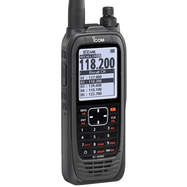 ICOM A25C VHF AIR BAND TRANSCEIVER 220V COMMUNICATION ONLY