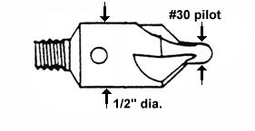 Avery #30 X 1/2 Csnk Cutter