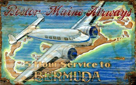 Lockheed Metal Sign 15X26