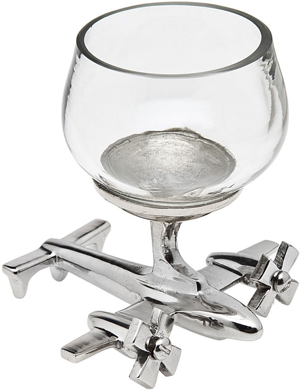 Airplane Base Shot Glass