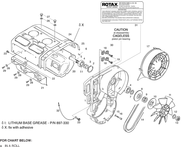 ROTAX 912-205 FAN HOUSING