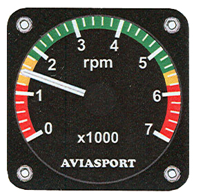 Rotax 912 Tachometer With Range Marks