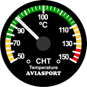 Rotax 912Ul 914Ul CHT Gauge 2.25 50-150 C