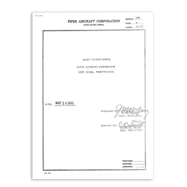 PA-15/17 Flight Manual 15/17Fm
