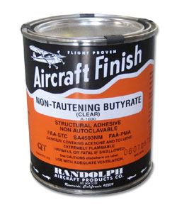 Randolph A-1690 Non-Tautening Butyrate Clear Quart