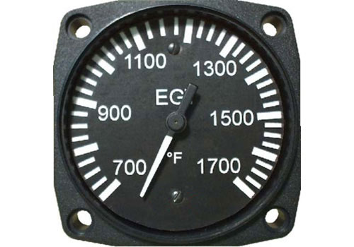 UMA 2-1/4 EGT Gauge 700F - 1700F Type K 270 Degree Non-TSO