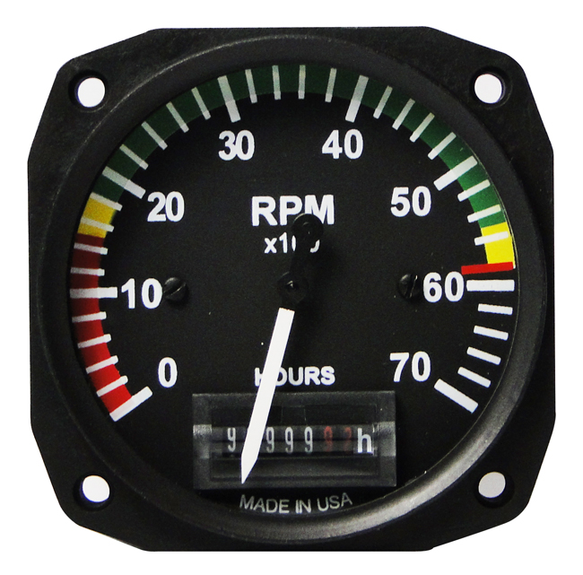 UMA 3-1/8 Electric Tachometer 0-7000 RPM With MarkinGS Rotax 912 914