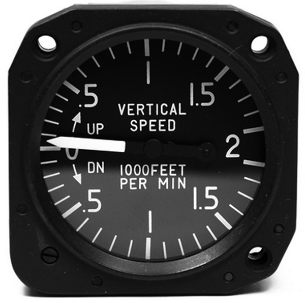 Skysports Non-TSO 3-1/8 Vertical Speed Indicator 2K Foot Min