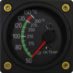 Skysports 2-1/4 Oil Temperature Gauge 50-150C 120-300F