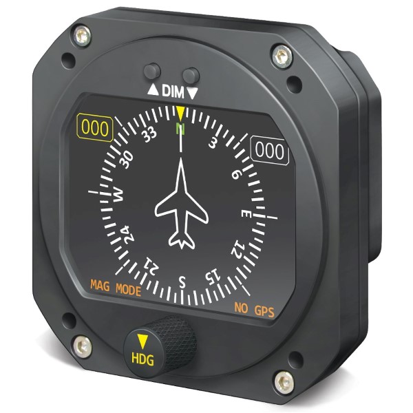 RC Allen RCA1510-3 Sma Back Up Battery NVIS Digital Heading Indicator 0 Degree Tilt