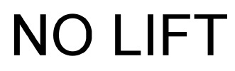 No Lift Decal 1/2 X 2-1/2