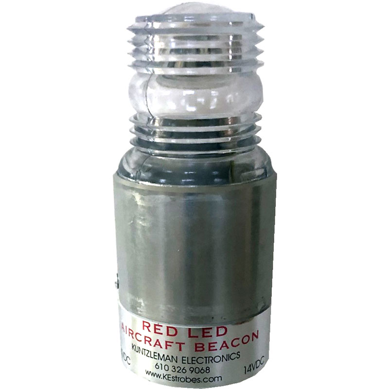 RED LED A/C BEACON 14V RACB