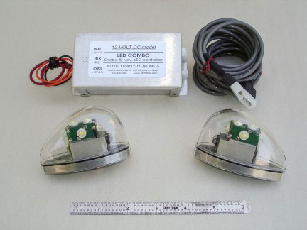 KE LED WING TIP STROBE AND NAVIGATION WITH SONEX ADAPTERS
