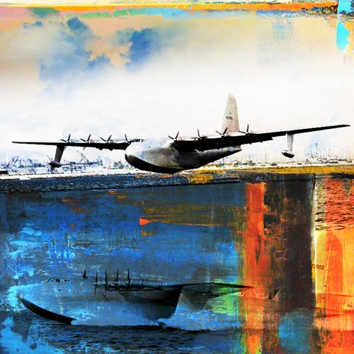 Martin Young Art Hughes H-4 Hercules Print 30X30