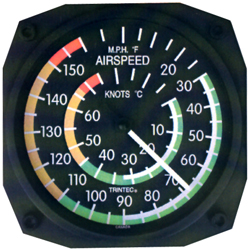 Air Speed Ind Wall Thermometer