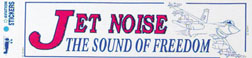 JET NOISE BUMPER STICKER
