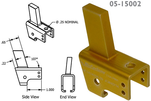 Fwd Left Hand MC1414104-39B Seat Roller Housing And Bracket Assembly