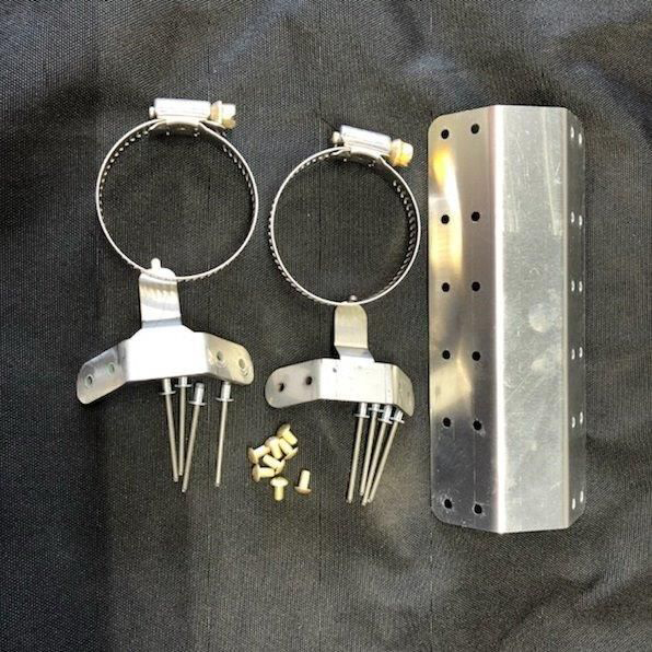 Anti-Splat Exhaust Head Shield System 12Lngth 1.5-2Dia