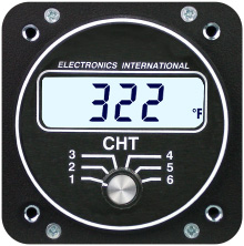 Electronics International C-6 CHT Six Channel Gauge 2-1/4 TSO