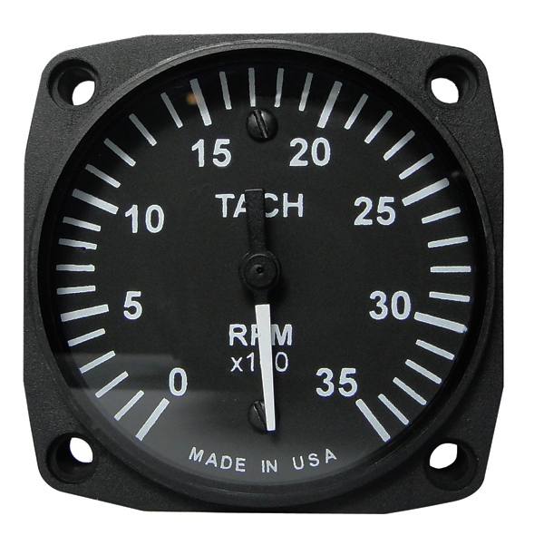 UMA 2-1/4. Electric Tachometer 0-3500 RPM Slick 4C Sender Non-TSO