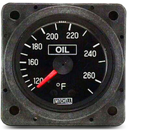 Mitchell Oil Temperature Gauge 250F
