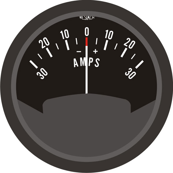 Westach 2 Round Ammeter -30-0-30 50Mv 2C6-22 Non-TSO