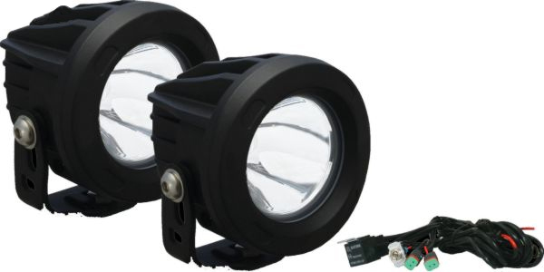 Long Range Optimus LED Auxliary Light Round Set