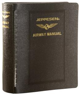 JEPPESEN AIRWAY MANUAL STANDARD LEATHER BINDER - 2 INCH