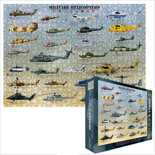 Military Helicopter Puzzle 1K