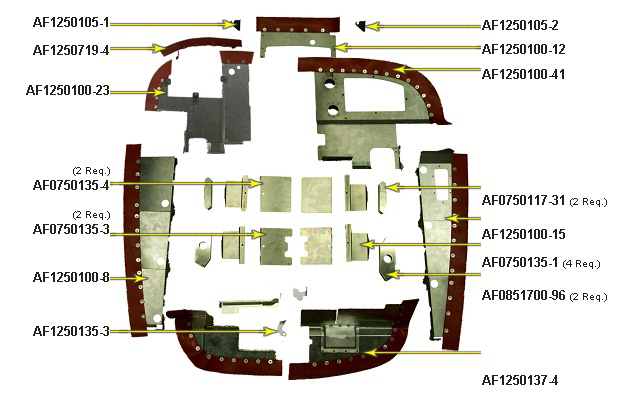 AF1250100-12 Baffle Component