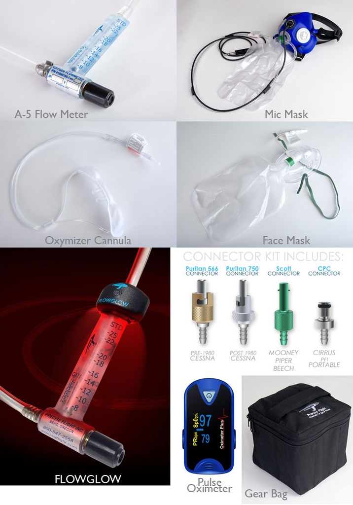 Precise Flight Plane Pack 6 Place Fixed Oxygen System