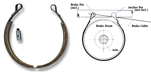 4-1/2 Brake Band With Pin