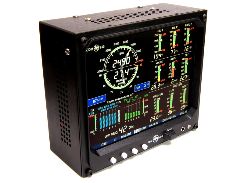 JPI EDM 930 4C Experimental Engine Monitor System No Tanks EDM-930-4CP-0