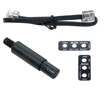 ACK E-04 Hardware Placard Din Plug Audio Alert Cable