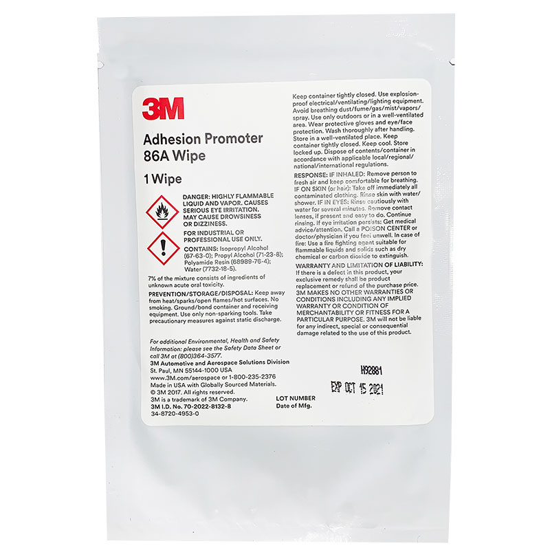 3M Adhesion Promoter 86A 16 Oz