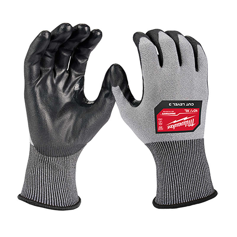 Milwaukee Cut Level 3 High Dexterity Polyurethane Dipped Gloves (Xl)