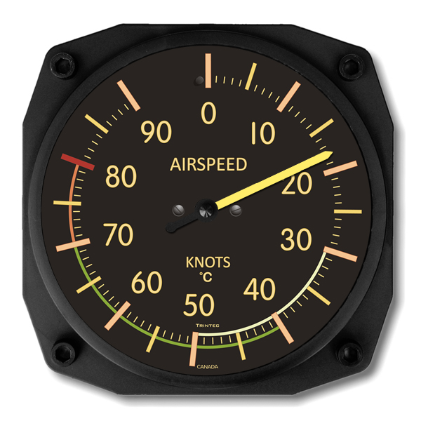 Vintage Wall Thermometer Airspeed (C)