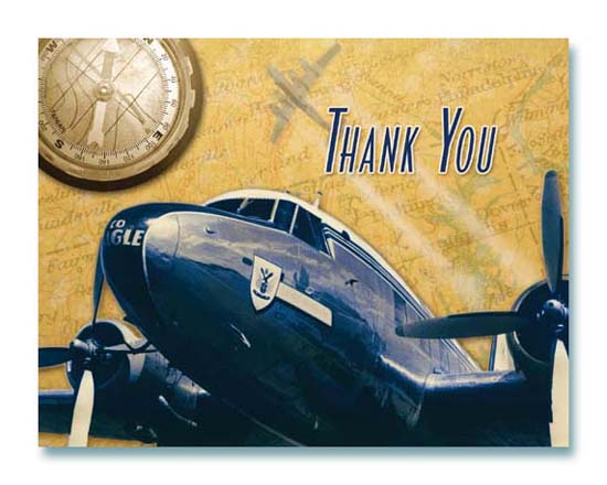 Dc-3 Thank You Cards Box Of 12