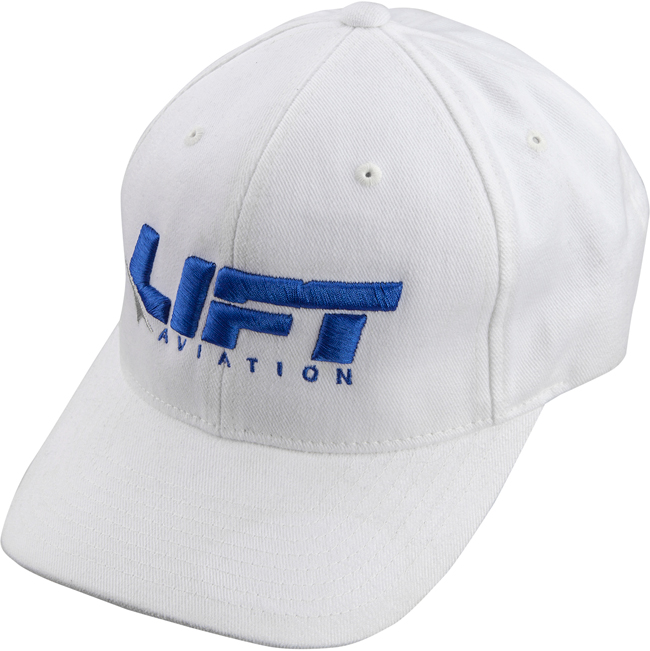 AV-HCORP-WH LIFT AVIATION HAT CORP - WHITE - ONE SIZE