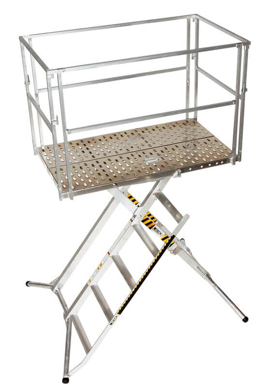 X-DECK 6-STEP 28 WORK STATION WITH HANDRAIL/NO ACCESSORIES