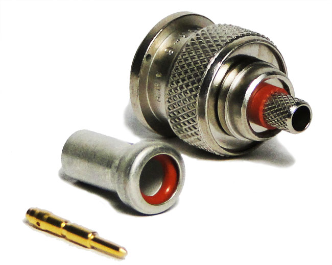 TNC Male Crimp Connector For Rg 142 58A 8