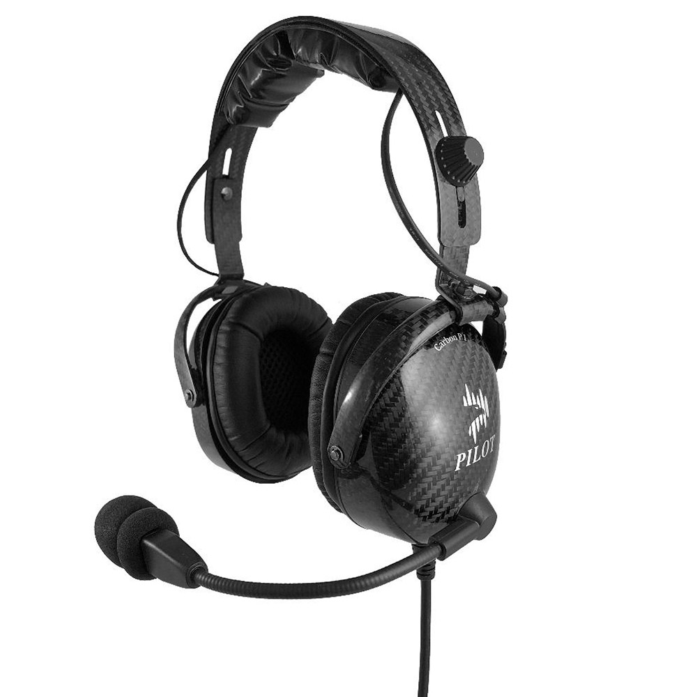 Pilot USA Carbon A1 ANR Headset Dual Ga