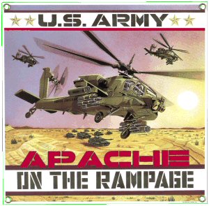 Army Apache Helicopter Sign
