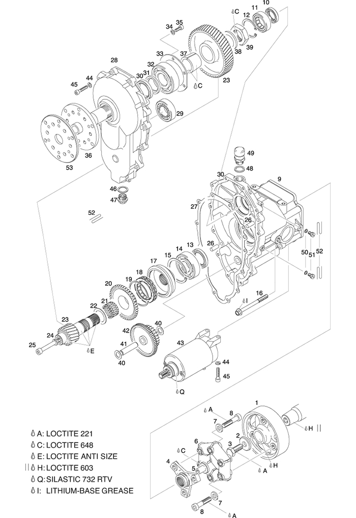 ROTAX 886-751 GEAR SET E 262