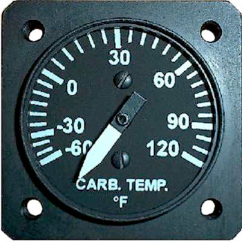 UMA 1-1/4 Carburetor Air Temperature Gauge -60F To 120F TSO
