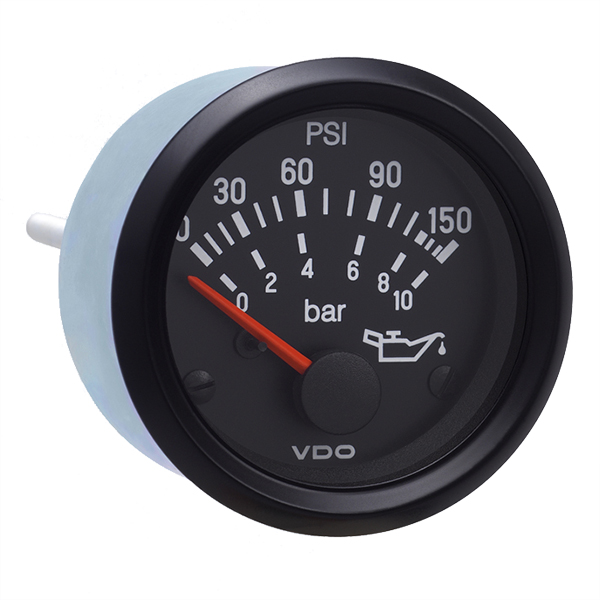 VDO Oil Pressure Gauge 150 PSI Electric 24V With M4 - Bulk