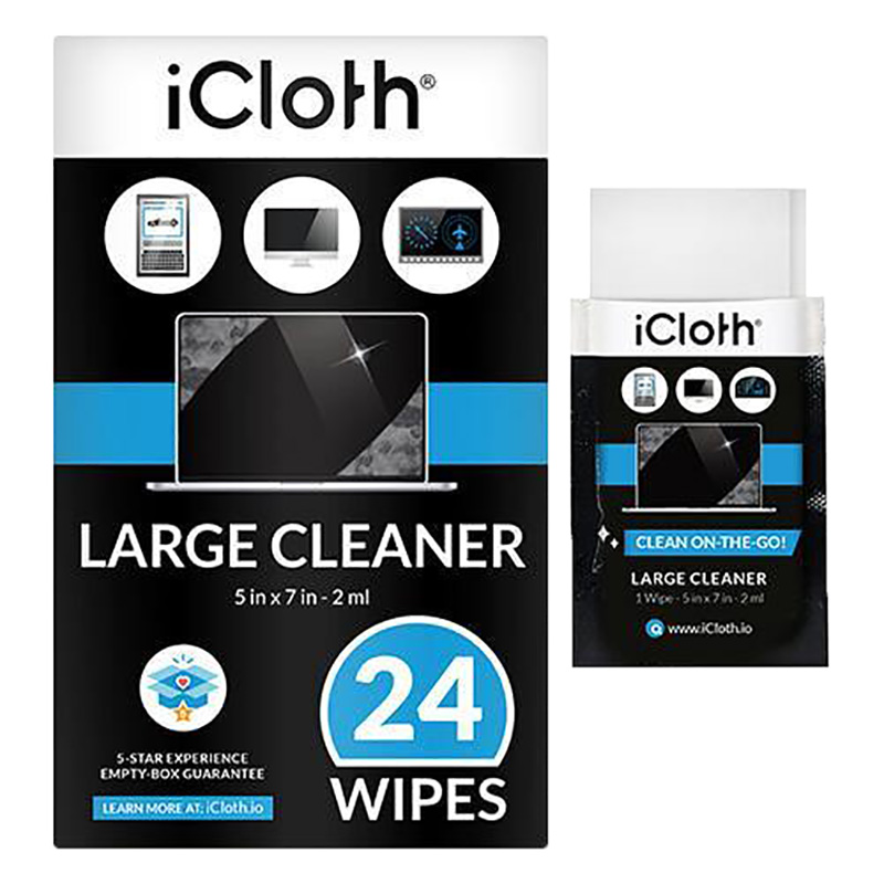 Icloth Avionics Premoistened Wipes Box Of 24