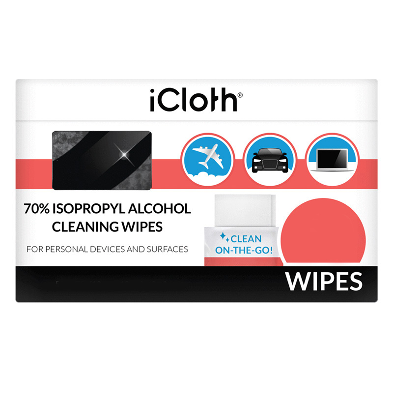 Icloth 70% Isopropyl Alcohol Wipes Box OF50